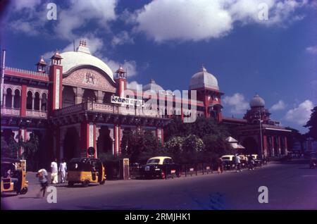 Chennai Egmore, formerly known as Madras Egmore, also known as Chennai Elumbur (station code: MS), is a railway station in Chennai, Tamil Nadu, India.  Stock Photo