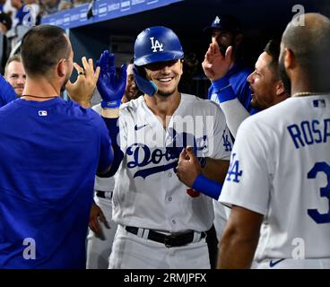 James Outman poses for a portrait during the Los Angeles Dodgers