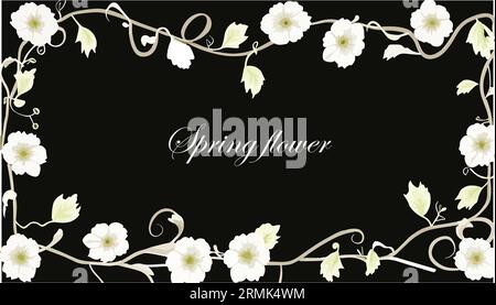 floral frame background vector art Stock Vector