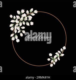 floral frame background vector art Stock Vector