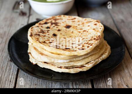 Bread cooked indian style Stock Photo