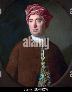 DAVID HUME (1711-1776) Scottish philosopher and economist, 1754 painting by Allan Ramsay Stock Photo