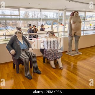 In the foyer of the Buchheim Museum of Imagination, Bernried am Starnberger See, Upper Bavaria Stock Photo