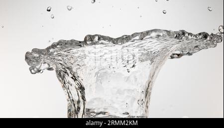 Water Spurting out against White Background Stock Photo - Alamy