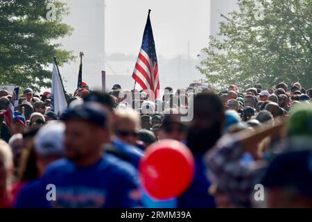 Thousands participate in the Annual Labor Day Parade along the Delaware Avenue in Philadelphia, PA, USA on September 3, 2018. Stock Photo