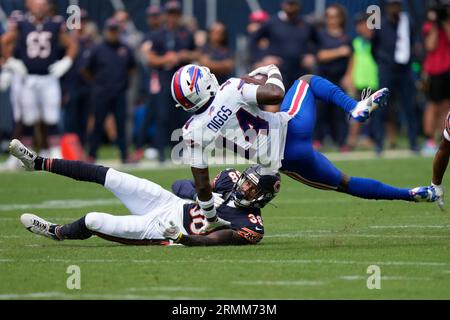 Chicago Bears safety A.J. Thomas (21) runs after the ball during