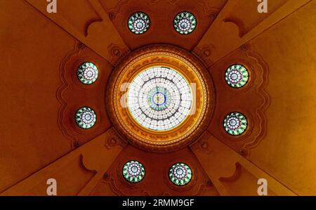 Budapest, Hungary - 21 May 2023: detail of Gellert baths at Budapest on Hungary Stock Photo
