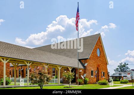 St. Paul’s Lutheran Church is pictured, Aug. 19, 2023, in Foley, Alabama. The Gothic-style church was built in 1958. Stock Photo