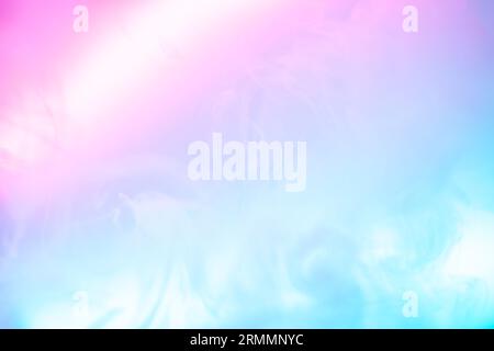Abstract neon colored smooth smoke texture background Stock Photo