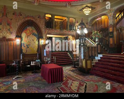 Amsterdam, Netherlands. August 29, 2023. The interior of the Tuschinsky Theatre in Amsterdam. High quality photo Stock Photo