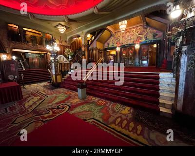 Amsterdam, Netherlands. August 29, 2023. The interior of the Tuschinsky Theatre in Amsterdam. High quality photo Stock Photo