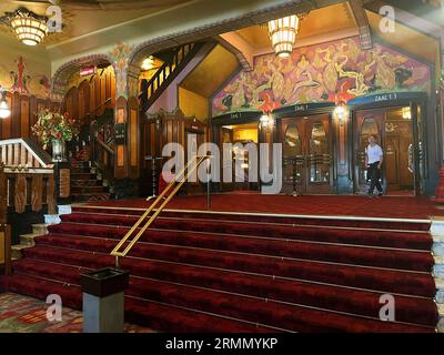 Amsterdam, Netherlands. August 29, 2023. The interior of the Tuschinsky Theatre in Amsterdam. High quality photo Stock Photo