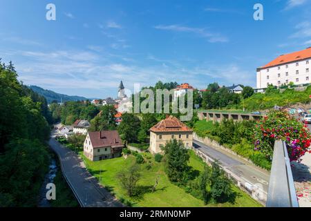Judenburg: Judenburg Old Town, Purbach valley in Murtal, Steiermark, Styria, Austria Stock Photo