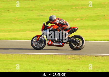 British Super Bike Weekend at Cadwell Park MSV 2023 Stock Photo