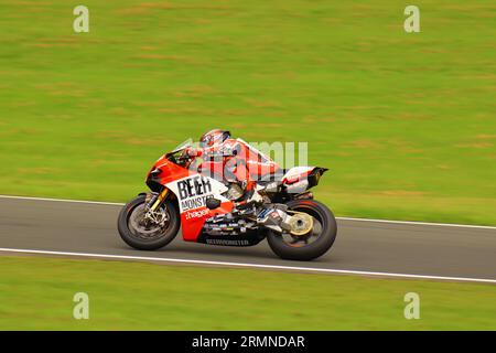 British Super Bike Weekend at Cadwell Park MSV 2023 Stock Photo