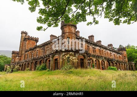 Kinloch Castle, Isle of Rum, Scotland, July 14 2023.  Kinloch Castle, late Victorian Mansion built by Sir George Bullough on the hebridean island of R Stock Photo