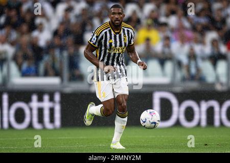 Gleison Bremer of Juventus FC (c) celebrates with teammates after scoring  the goal of 2-0 during the Serie A football match between Juventus FC and  US Stock Photo - Alamy