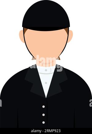 Isolated abstract colored male police officer character Vector Stock Vector