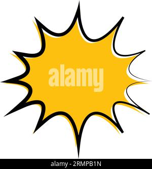 Isolated empty colored comic speech bubble Vector Stock Vector Image ...