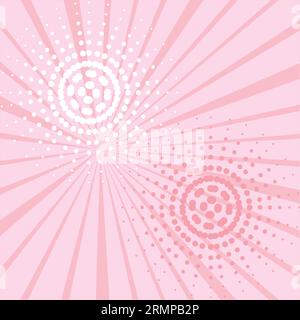 Colored empty comic page with halftone effects Vector Stock Vector
