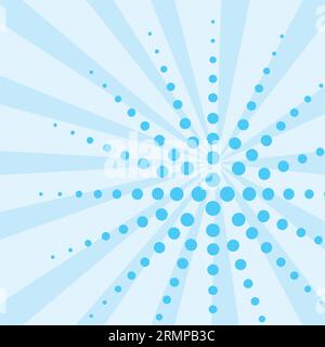 Colored empty comic page with halftone effects Vector Stock Vector