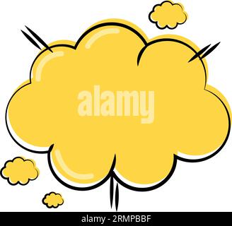 Set of empty colored comic speech bubble Vector Stock Vector Image ...