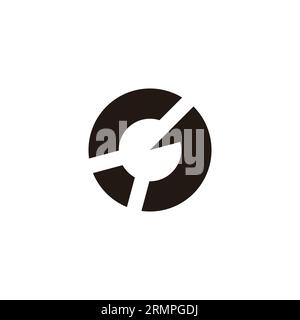reload round arrow simple geometric logo vector Stock Vector