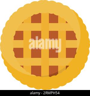 Isolated colored autumn pumpkin pie icon Vector Stock Vector