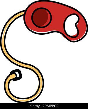 Isolated colored pet retractable belt icon Vector Stock Vector