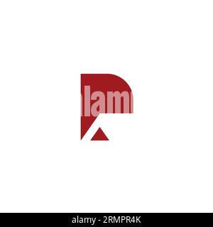 Letter P Home Logo Design. P House Logo Stock Vector