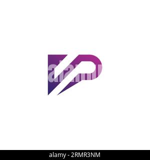 VP Logo Design. Letter VP Icon Stock Vector