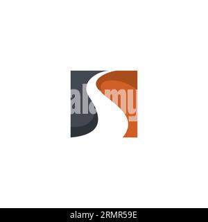 Letter S Abstract Logo Design. S Road Logo Stock Vector