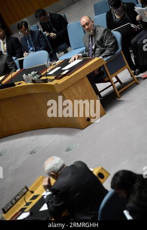 Un Palestinian Representative UN Palestinian representative, Riyad Mansour shakes hands with the ...