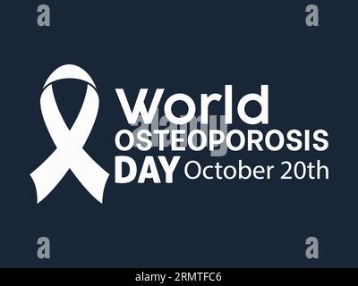 World Osteoporosis Day Advocates Awareness, Prevention, and Empowerment for Lifelong Skeletal Health. Vector Illustration Template. Stock Vector