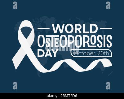 World Osteoporosis Day Advocates Awareness, Prevention, and Empowerment for Lifelong Skeletal Health. Vector Illustration Template. Stock Vector