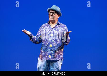 Jose Corbacho during the performance of the play 'Finally alone!' August 30, 2023, in Madrid, Spain. Stock Photo