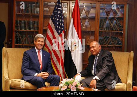 (140913) -- CAIRO, Sept. 13, 2014 -- U.S. Secretary of State John Kerry ...