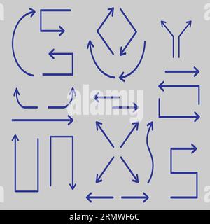 arow vector with simple background Stock Vector