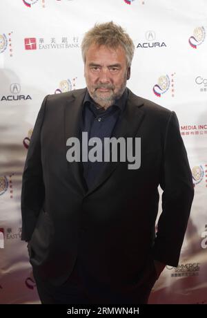 (141105)-- LOS ANGELS, Nov. 5, 2014 -- French film director Luc Besson poses on the red carpet for the opening ceremony of the 10th Chinese American Film Festival in Los Angels, the United States, Nov. 4, 2014. Yang Lei) (azp) US-LOS ANGELS-CHINESE AMERICAN FILM FESTIVAL-OPENING CEREMONY yangxleixC PUBLICATIONxNOTxINxCHN   Los Angels Nov 5 2014 French Film Director Luc Besson Poses ON The Red Carpet for The Opening Ceremony of The 10th Chinese American Film Festival in Los Angels The United States Nov 4 2014 Yang Lei EGP U.S. Los Angels Chinese American Film Festival Opening Ceremony  PUBLICAT Stock Photo