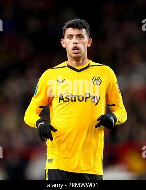 File photo dated 11-01-2023 of Wolverhampton Wanderers' Matheus Nunes who Manchester City have reached a verbal agreement with Wolves on a fee for. Issue date: Wednesday August 30, 2023. Stock Photo