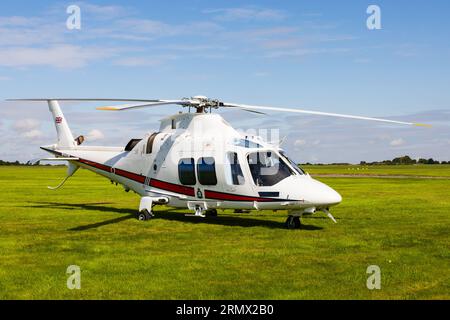 Augusta Westland AW109 helicopter of the Royal Air Force, The Royal Squadron. No 32 Sqn RAF. Stock Photo