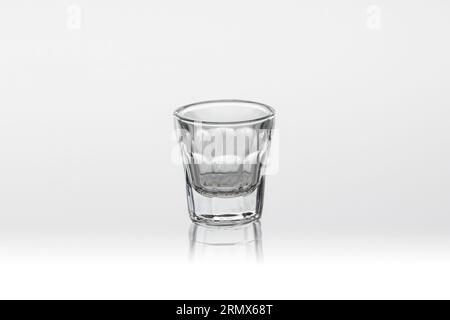 Alcoholic drinks in glasses. Empty realistic glasses set for different alcohol drinks isolated on white background Stock Photo