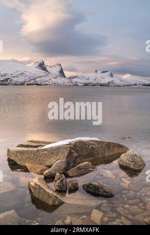 Efjorden near Narvik, Northern Norway Stock Photo