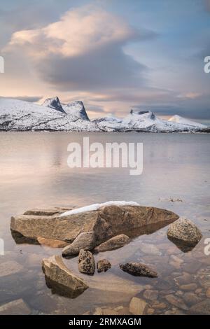 Efjorden near Narvik, Northern Norway Stock Photo