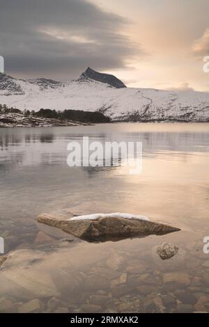 Efjorden near Narvik, Northern Norway Stock Photo