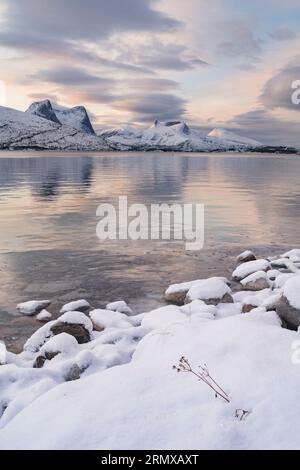 Efjorden near Narvik, Northern Norway Stock Photo