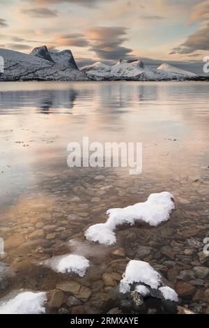 Efjorden near Narvik, Northern Norway Stock Photo