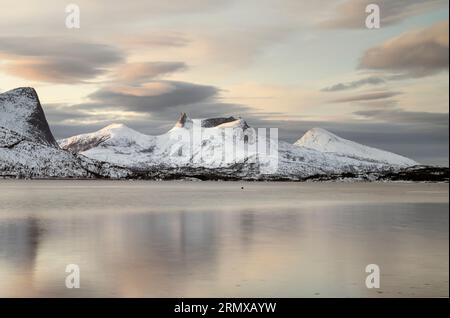 Efjorden near Narvik, Northern Norway Stock Photo