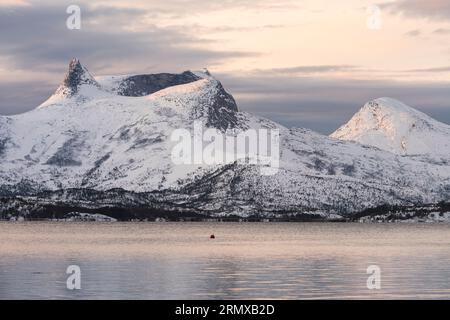 Efjorden near Narvik, Northern Norway Stock Photo