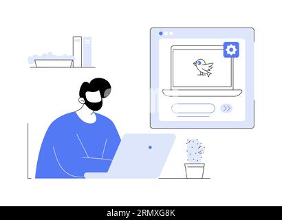 Operating system abstract concept vector illustration. Stock Vector